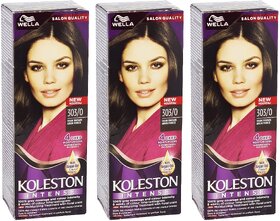 Wella Koleston 303/0 Dark Brown Hair Colour - 110ml (Pack Of 3)