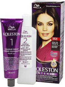 Wella Koleston Intense 303/0 Dark Brown Hair Colour - 110ml