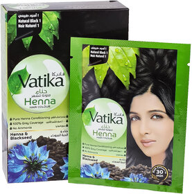 Vatika Natural Black Hair Henna  Blackseed Colours - 60gram