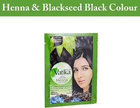 Black Hair Henna  Blackseed Colours By Vatika - 60gm