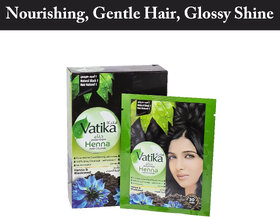 Vatika Henna  Blackseed Natural Black Nourishing, Nourrissant, Gentle On Hair Colours - 60g