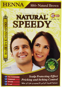 Natural Speedy Henna Hair Dye Shampoo - Natural Brown (30ml)
