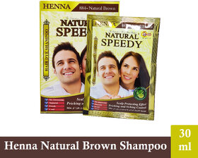 Henna Natural Brown Hair Dye Natural Speedy Shampoo (30ml)