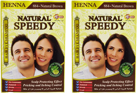 Natural Speedy Henna Natural Brown Shampoo - Pack Of 2 (30ml)