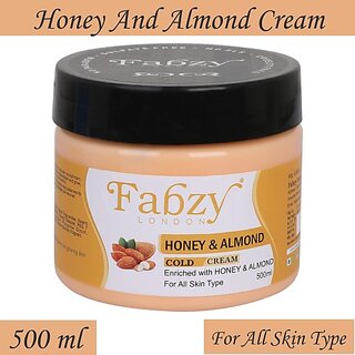                       fabzy London Honey And Almond Cream , Honey And Almond Cold Cream, 500 Ml (500 ml)                                              