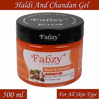                       fabzy Haldi And Chandan Gel - 500 ml (500 ml)                                              