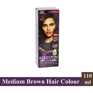                       Wella Koleston Medium Brown 304/0 Hair Colour - Pack Of 1 (110ml)                                              