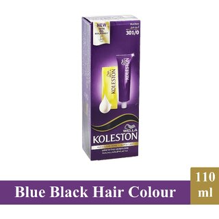                       Wella Koleston Blue Black 301/0 Hair Colour - Pack Of 1 (110ml)                                              
