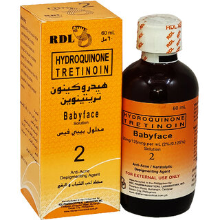                       RDL Babyface 2 Hydroquinone Tretinoin Solution - 60ml                                              
