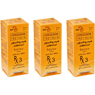                       RDL Babyface 3 Hydroquinone Tretinoin Solution - 60ml (Pack Of 3)                                              