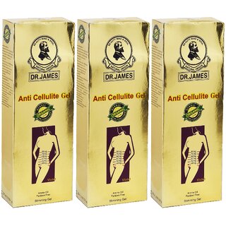                       Dr James Anti Cellulite Slimming Gel - 250g (Pack Of 3)                                              