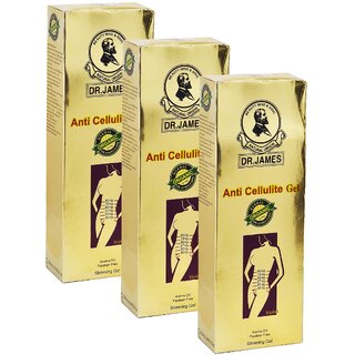                       Dr James Anti Cellulite Slimming Gel - Pack Of 3 (250g)                                              