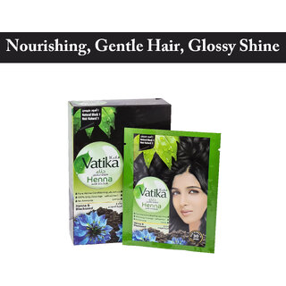 Vatika Henna Blackseed Natural Black Nourishing, Nourrissant, Gentle On Hair Colours - 60g Vatika Henna Blackseed Natural Black Nourishing, Nourrissant, Gentle On Hair Colours - 60g