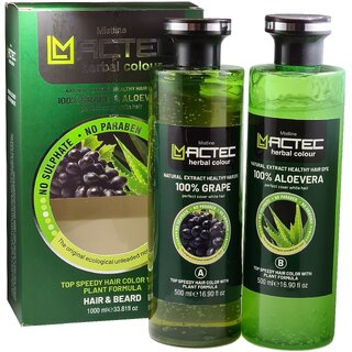                       Mistline Mactec For Hair & Beard Herbal Colour - Pack Of 2 (1000ml)                                              
