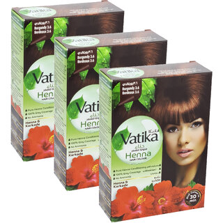 Vatika Henna Burgundy 3.6 Hair Colour - 60g (Pack of 3) Vatika Henna Burgundy 3.6 Hair Colour - 60g (Pack of 3)