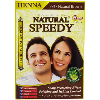                       Natural Speedy Henna Natural Brown Shampoo - Pack Of 1 (30ml)                                              