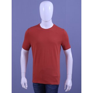                       Redline Men's Orange Rust S/J Crew Neck T-Shirt                                              