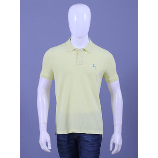                       REDLINE MENS LIGHT YELLOW EMBROIDERED POLO T-SHIRTS                                              