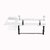 Sarvatr Acrylic 4 in 1 Multipurpose Bathroom Shelf/Rack/Towel Hanger/Tumbler Holder Acrylic Wall Shelf