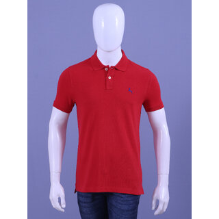                       REDLINE MENS RED EMBROIDERED POLO T-SHIRTS                                              
