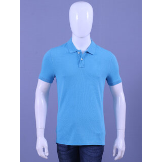                       Men's Pink Enzyme Finish Solid Polo T-Shirt                                              