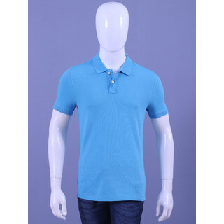                      Men's Pink Enzyme Finish Solid Polo T-Shirt                                              