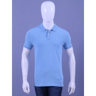                       REDLINE MENS LIGHT BLUE SOLID POLO T-SHIRTS                                              