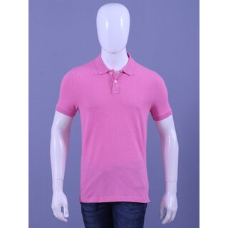                       REDLINE MENS PINK SOLID POLO T-SHIRTS                                              