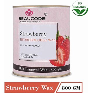                       Beaucode Professional Ricaa Strawberry Wax Hydrosoluble Wax 800gm Wax (800 g)                                              