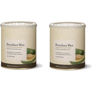                       Beaucode Brazilian Wax with Avocado Butter Women Bikini and Sensitive Area Wax Wax (800 ml, Set of 2)                                              