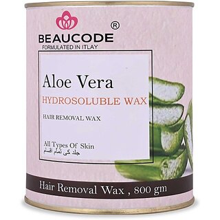                       Beaucode AloeVera Hair Removing Wax Less Pain Wax I For All Skin Types I 800 Gm Wax (800 g)                                              