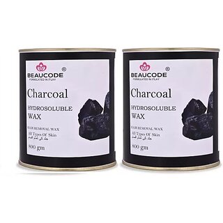                       Beaucode PROFESSIONAL CHARCOL HAIR REMOVING WAX 800 GM Wax (800 g) Pack of 2 Wax (800 g)                                              