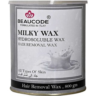                       Beaucode Professional Milky Hair Removing Wax |For All Skin Types I 800 Gm Wax (800 g)                                              