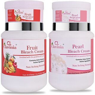                       CLAVINIA Fruit Bleach + Whitening Bleach 1 kg x 2 (2 Items in the set)                                              