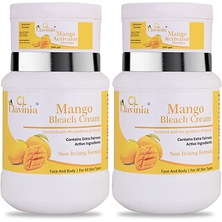                       CLAVINIA Mango Bleach Cream 1 kg x 2 (2 Items in the set)                                              