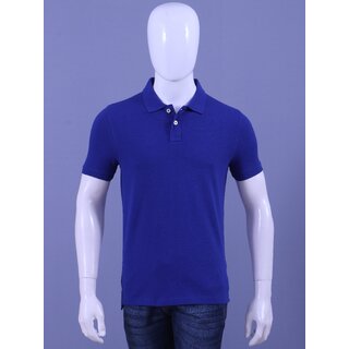                       REDLINE MENS BLUE SOLID POLO T-SHIRTS                                              