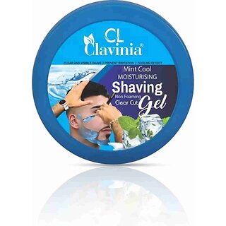                       CLAVINIA MInt Moisturizing Shaving Gel 500 ml (500 ml)                                              