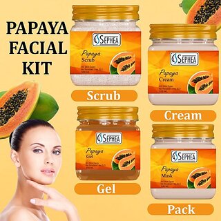                       SEPHEA Papaya Eco Facial Kit - Eco Pack (4 x 500 ml)                                              