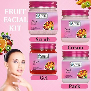                       SEPHEA Fruit Eco Facial Kit - Eco Pack (4 x 500 ml)                                              