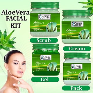                       SEPHEA Aloevera Eco Facial Kit - Eco Pack (4 x 500 ml)                                              