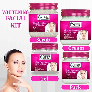                       SEPHEA Skin Whitening Eco Facial Kit - Eco Pack (4 x 500 ml)                                              