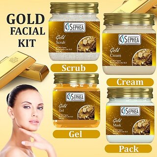                       SEPHEA Gold Eco Facial Kit - Eco Pack (4 x 500 ml)                                              