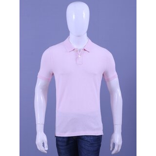                       REDLINE MENS LIGHT PINK  SOLID POLO T-SHIRTS                                              