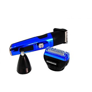                       GM595 Shaver beard trimmer nose ear hair 3 in 1 wireless zero machine grooming kit system (Multi-color)                                              