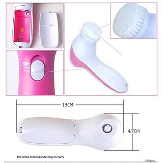                       5 in 1 Face Facial Exfoliator Electric Massage Machine Care  Cleansing Cleanser Massager Kit For Smoothing Body Beauty Skin Cleaner facial massager machine for face                                              