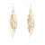 Golden Leaf Tassels Dangler Earrings for Women