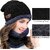 Eastern Club Women Black Woolen Winter Cap (Pack of 2)