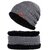 Eastern Club Unisex Grey Woolen Winter Cap (Pack of 2)