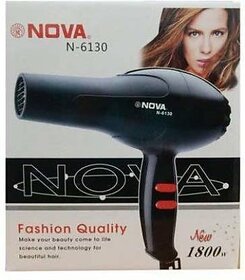 6130 professional hair dryer for women best hair dryer hair blower blow dry hair Hair Dryer(1800 W, Black)