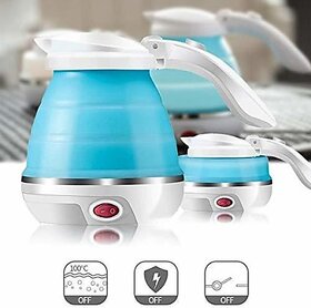 Foldable Kettle for Travel, Foldable Kettle Electric, Electric Kettle Silicon Foldable, Electric Kettle 1 LTR Multipurpose (Blue) Electric Kettle(1 L, Blue)